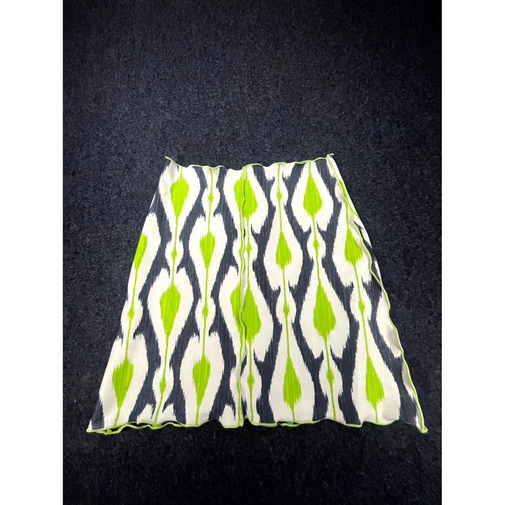 Haystacks Mini Skirt Womens One Size Multicolor Floral Stretch Reversible Modern